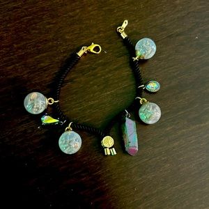 Lavender charm bracelet